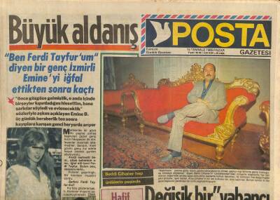 Posta Gazetesi 14 Temmuz 1985 - Banu Alkan Faka Bastı - Halk Yüksek Uzele Kırıldı GZ113788 - 1