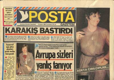 Posta Gazetesi 15 Aralık 1984 - İşte Hayatınız Ve Metin Oktay GZ114801 - 1