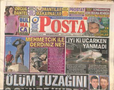 Posta Gazetesi 15 Ekim 2012 - Felix Baumgartner 39 Bin 28 Metreden Paraşütle Atladı - Silivride İkinci Evlat Acısı GZ124570 - 1