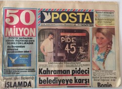 Posta Gazetesi 15 Haziran 1985 - Emel Sayının 4. Eşi Burun Ameliyatı Oldu GZ13789 - 1
