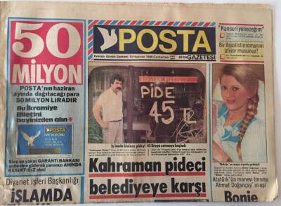 Posta Gazetesi 15 Haziran 1985 - Emel Sayının 4. Eşi Burun Ameliyatı Oldu GZ13789 - 2