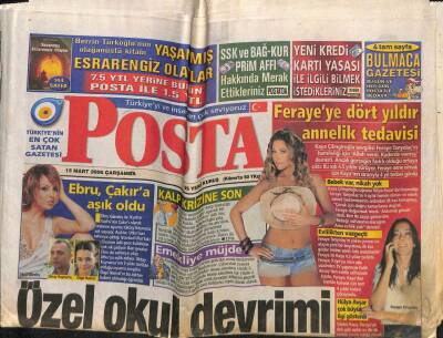 Posta Gazetesi 15 Mart 2006 - Ebru Gündeş , Oktay Kaynarcaya Aşık Oldu GZ80204 - 1