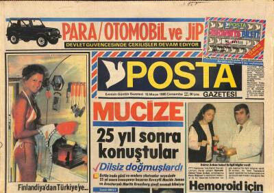 Posta Gazetesi 15 Mayıs 1985 - Fenerbahçe Bir Bekar Futbolcusunu Daha Uğurluyor * Arif İle Mehtap GZ113908 - 1