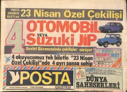 Posta Gazetesi 15 Nisan 1985 - Emel Sayın Kayıp - Sportmence Bir Basın Toplantısı GZ3788 - Gökçekoleksiyon
