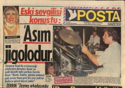 Posta Gazetesi 15 Temmuz 1985 - Zerrin Özer Asım Jigolodur GZ113787 - 1