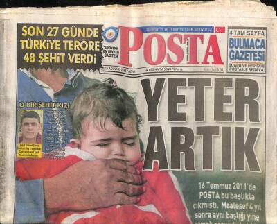 Posta Gazetesi 16 Ağustos 2015 - Son 27 Günde Türkiye Teröre 48 Şehit Verdi - Cristiano Ronaldo 30 Yaşında GZ98266 - 1