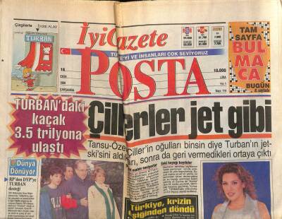 Posta Gazetesi 16 Ekim 1996 - Madonnanın Kızı Oldu - Başkomutan Süleyman Demirel GZ123057 - 1