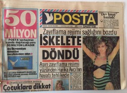Posta Gazetesi 16 Haziran 1985 - Harika Avcı Aşırı Zayıflamadan Hayatı Tehlikeye Girdi GZ13788 - 1