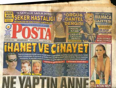 Posta Gazetesi 16 Mart 2012 - Suriyeden 500 Bin Göçmen Bekleniyor - Acun Ilıcalı Nezi Hasta Etti GZ125793 - 1