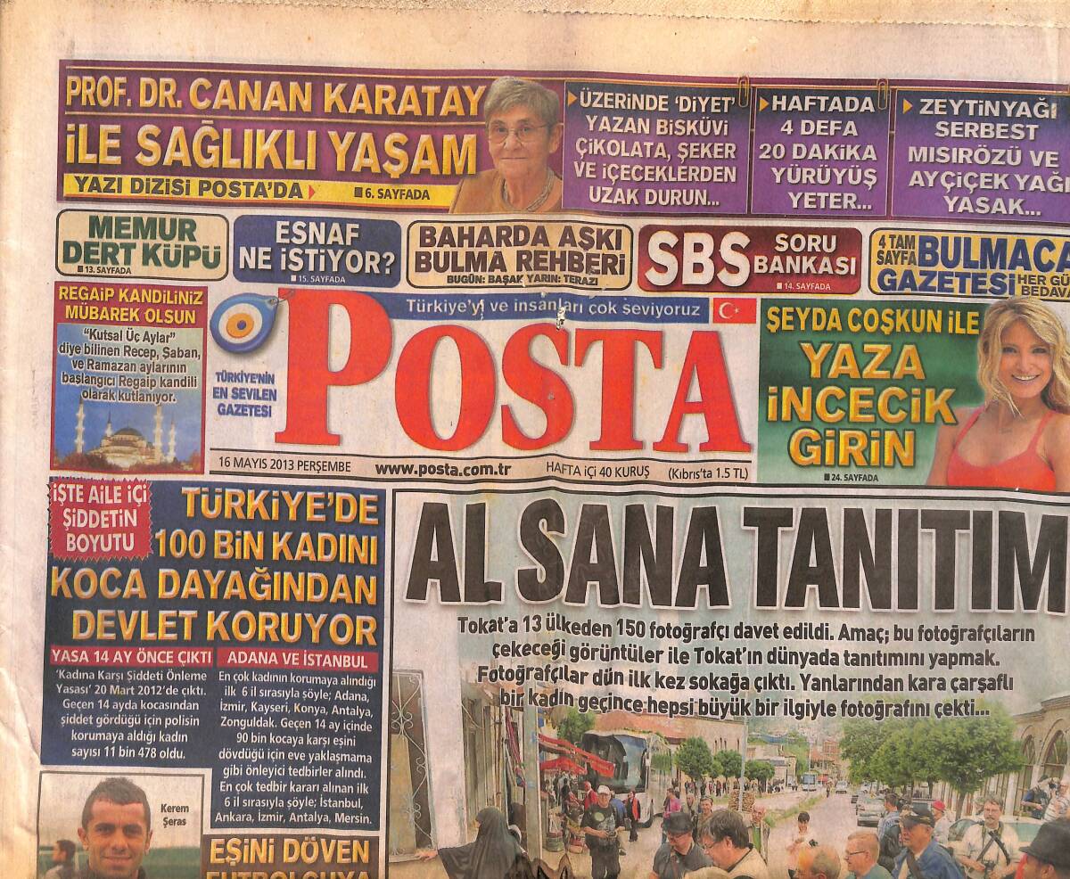 Posta Gazetesi 16 Mayıs 2013 - MFÖ Grubu Üyesi Özkan Uğurlu'dan İyi Haber - Fenerbahçe Irkçılık Yapan Taraftarına Sahip Çıktı GZ158470 - 1