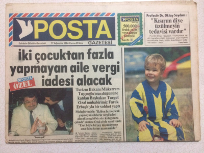 Posta Gazetesi 17 Ağustos 1984 - Avrupada Yılın Aşkı Yılın Düşmanlığı Oldu GZ23560 - 1