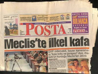 Posta Gazetesi 17 Haziran 1995 - Başbakan Şamı Uyardı - Mecliste İlkel Kafa GZ123037 - 1