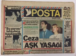 Posta Gazetesi 17 Kasım 1984 - Ceza Aşk Yasağı GZ13107 - 1