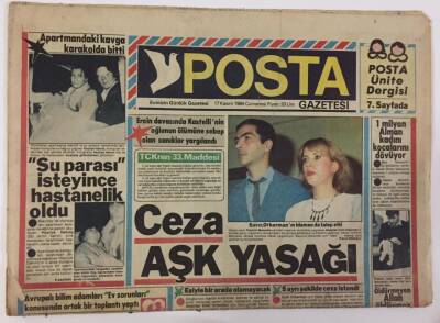 Posta Gazetesi 17 Kasım 1984 - Ceza Aşk Yasağı GZ13107 - 2