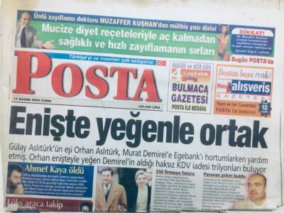 Posta Gazetesi 17 Kasım 2000 - Enişte Yeğenle Ortak GZ42960 - 1