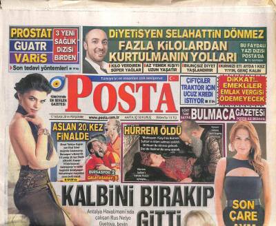Posta Gazetesi 17 Nisan 2014 - Erdoğan Köşke Hazır - Galatasaray 20.Kez Finalde GZ113289 - 1
