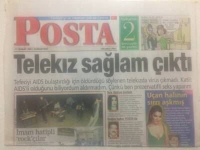 Posta Gazetesi 17 Şubat 2001 - Telekız Sağlam Çıktı GZ38133 - 1