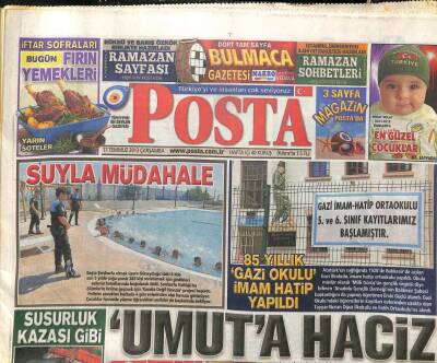 Posta Gazetesi 17 Temmuz 2013 - İstanbulda Gezi Bakını 30 Gözaltı GZ104838 - 1