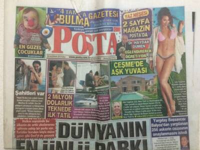 Posta Gazetesi 18 Haziran 2013 - Cem Yılmaz İle 2 Milyon Dolarlık Teknede Tatil GZ29856 - 1