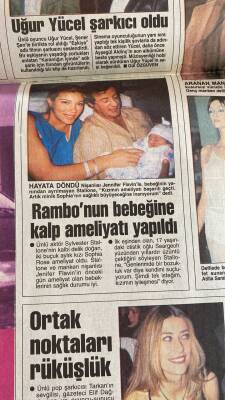 Posta Gazetesi 18 Kasım 1996 - Rambonun Bebeğine Kalp Ameliyatı Yapıldı GZ115780 - 2