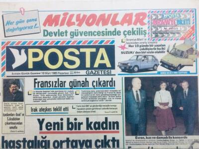 Posta Gazetesi 18 Mart 1985 - Yeni Bir Kadın Hastalığı Ortaya Çıktı GZ41898 - 1