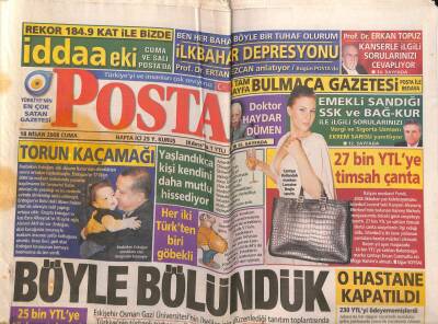 Posta Gazetesi 18 Nisan 2008 - Bulgar Sahil Güvenliği Türk Balıkçıyı Öldürdü GZ82693 - 1