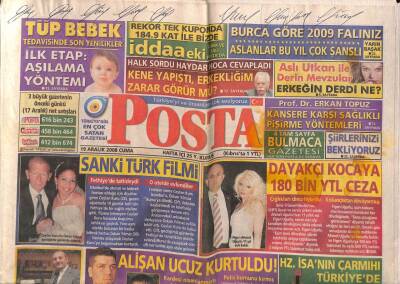 Posta Gazetesi 19 Aralık 2008 - Alişanın Kardeşi Selçuk Tekdaşın Nişan Töreni Karakolda Bitti GZ82688 - 1