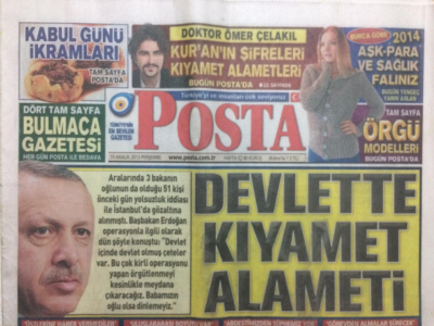 Posta Gazetesi 19 Aralık 2013 - Devlette Kıyamet Alameti GZ27861 - 1