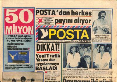 Posta Gazetesi 19 Haziran 1985 - Erol Evginin Kaprisi GZ113889 - 1