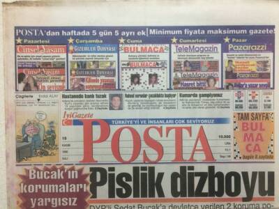 Posta Gazetesi 19 Kasım 1996 - Saddam Hüseyinden Kazana Gazi Ödülü GZ32638 - 1