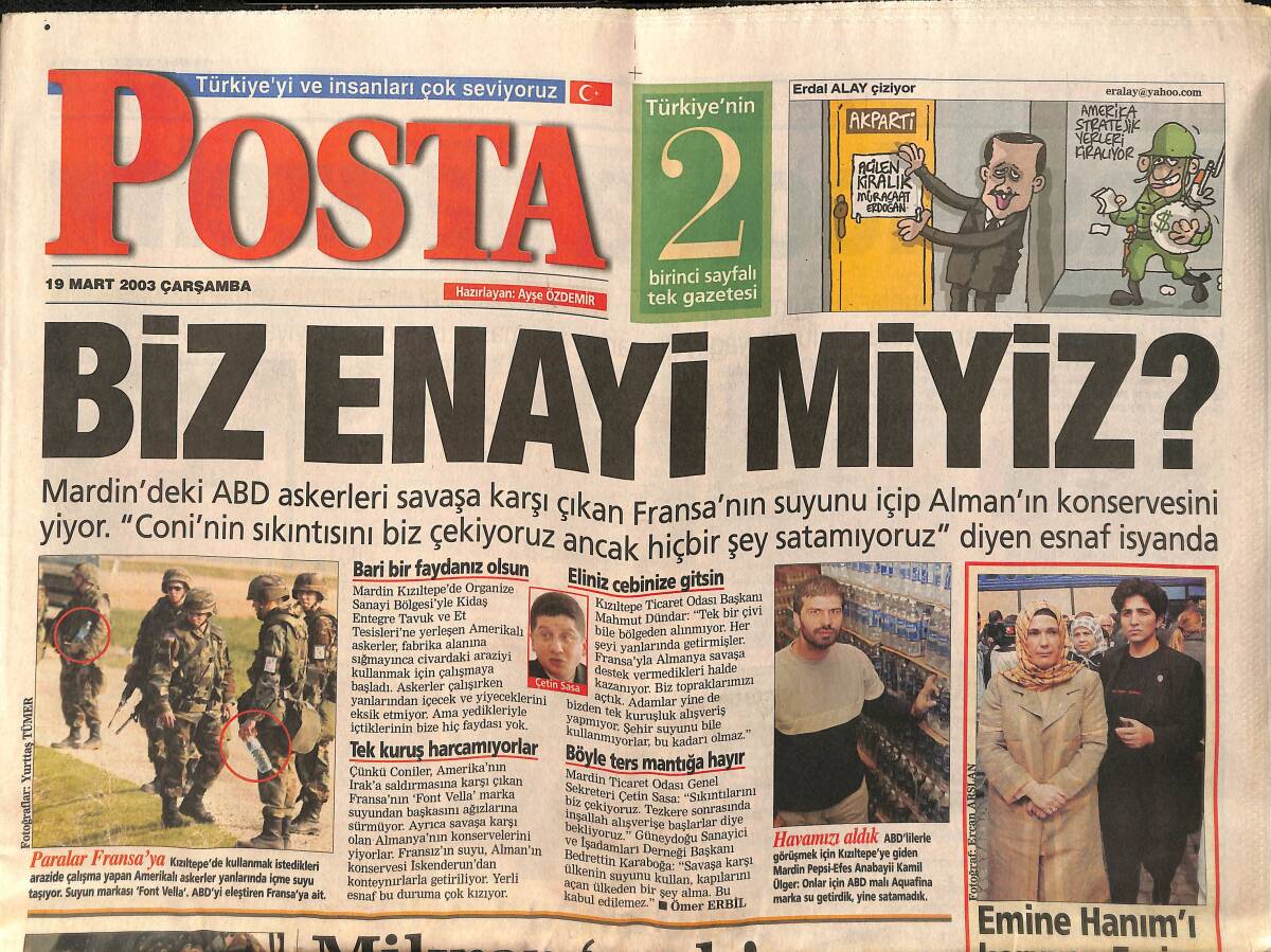 Posta Gazetesi 19 Mart 2003 - Avrupa'da 2003'ün Otomobili Seçilen Renault Megane Hatchback Haziran'da Türkiye'de Satışa Çıkacak GZ157267 - 1