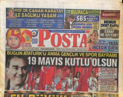 Posta Gazetesi 19 Mayıs 2013 - 2012-2013 Şampiyonu Galatasaray - Ebru Gündeş 14 Yıl Sonra Hastalandı GZ106477 - 1
