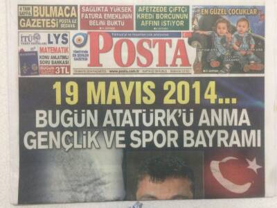 Posta Gazetesi 19 Mayıs 2014 - Atatürkü Anıyoruz GZ51235 - 1