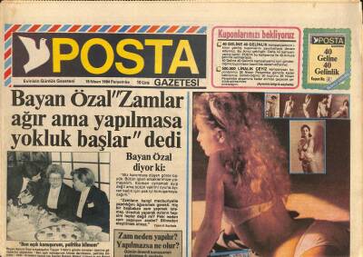 Posta Gazetesi 19 Nisan 1984 - Tarık Akan Kadınlar Beni Çirkin Görmek İstiyorlar GZ113841 - 1