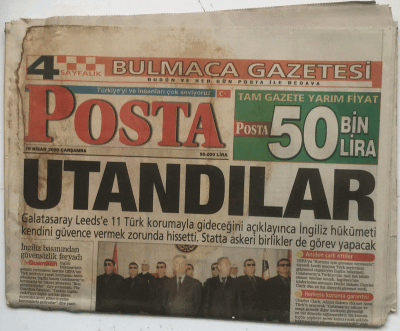 Posta Gazetesi 19 Nisan 2000 - Demet Şener Sırılsıklam Aşık Demet Akalın a İbrahim Kutluay dan Pahalı Hediye GZ3752 - 1