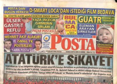 Posta Gazetesi 19 Nisan 2009 - Atatürke Şikayet GZ82664 - 1