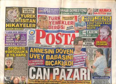 Posta Gazetesi 19 Nisan 2012 - Konya-Ankara Karayolunda Kum Fırtınası 4 Ölü 73 Yaralı GZ98958 - 1