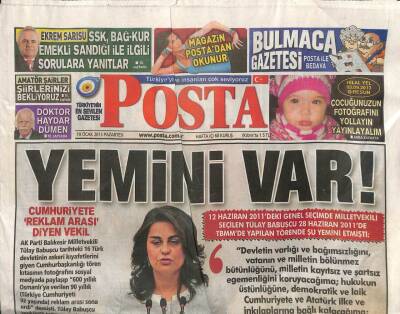 Posta Gazetesi 19 Ocak 2015 - Yıldız Tilbeden Hülya Avşara Maymun Hanım GZ106471 - 1