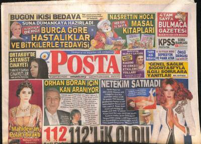 Posta Gazetesi 19 Şubat 2012 - Orhan Boran İçin Kan Aranıyor - Türkiye Kupası Kara Kartalın GZ124577 - 1