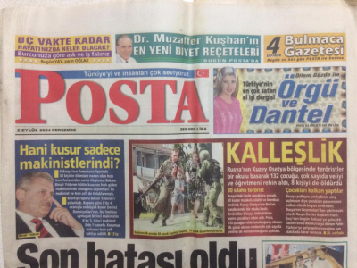 Posta Gazetesi 2 Eylül 2004 - Hani Kusur Sadece Makinistlerindi? GZ27814 - 1