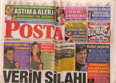 Posta Gazetesi 2 Eylül 2005 - Sibel Can , 4 Yaşındaki Oğlu Emirin Babası Sulhi Aksütten Boşanma Kararı Almıştı GZ82696 - 1