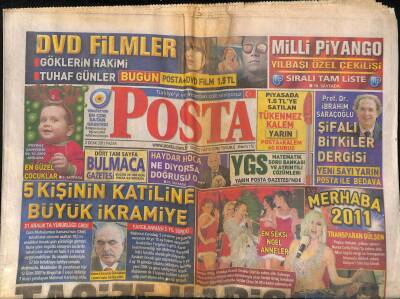 Posta Gazetesi 2 Ocak 2011 - Alexten Süper Parti - Transparan Gülşen - Yine Nimet Abla ! GZ125756 - 1