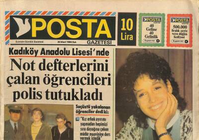 Posta Gazetesi 20 Mart 1984 - Müşerref Tezcanın Oğlu İbrahim Annesini Kapatıyor GZ114772 - 1