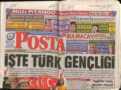 Posta Gazetesi 20 Mayıs 2006 - İbrahim Tatlıses Otel Bastı İddiası GZ82702 - 1