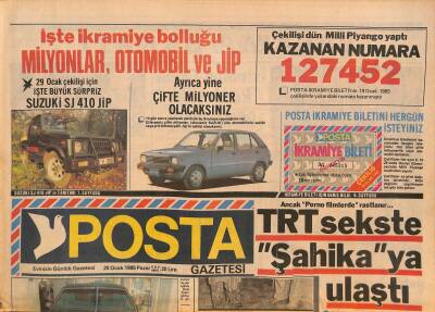 Posta Gazetesi 20 Ocak 1985 - Nastasia Kinski Ve Kocası İbrahim Musa Ayrılmaya Karar Verdi GZ127262 - 1