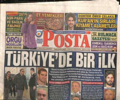 Posta Gazetesi 21 Aralık 2013 - Öcalan Kilolu Ama Sağlıklı Görünüyor - THYden Gazetelere Operasyon Tepkisi GZ122018 - 1