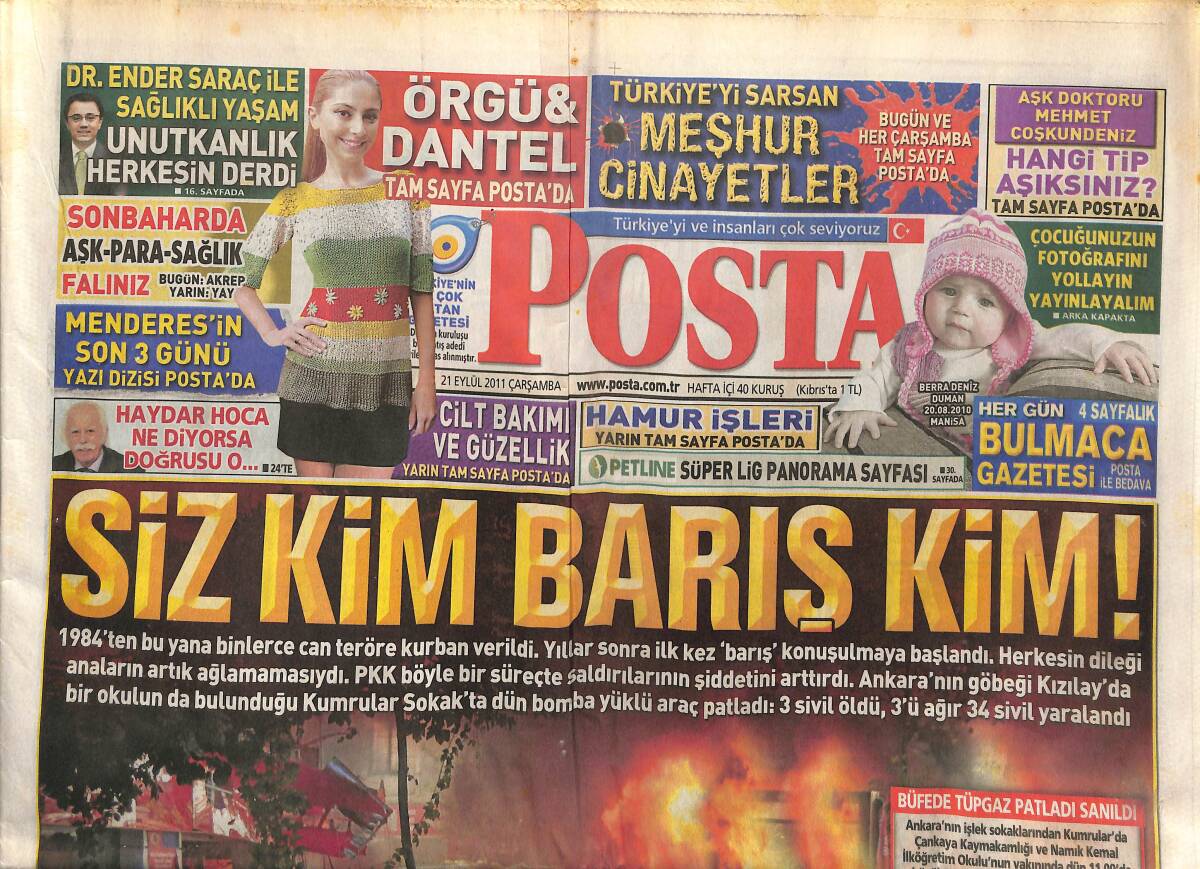 Posta Gazetesi 21 Eylül 2011 - Fenerbahçe Hanımları Üzdü - Sahte Şeyh Uğur Korunmaz'dan Hayrete Düşüren Savunma GZ138739 - 1