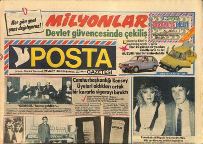 Posta Gazetesi 21 Mart 1985 - Hollandadaki Organ Nakli Bankası Binlerce İnsanın Hayatını Kurtarıyor GZ114583 - 1