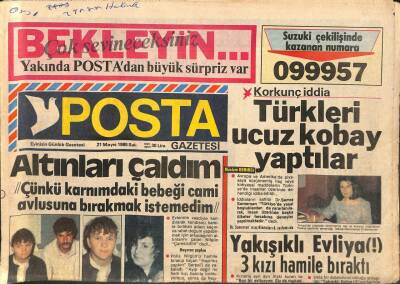 Posta Gazetesi 21 Mayıs 1986 - Figüran Fabrikatörü , Adam Başına Bin Lira Kazanıyor GZ114070 - 1