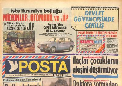 Posta Gazetesi 21 Ocak 1985 - İçki Ve Sigaranın Ortaya Çıkardığı Prenses Margaret , Küçük Fotoğrafta İse Ameliyat Olduğu Hastane... GZ126839 - 1